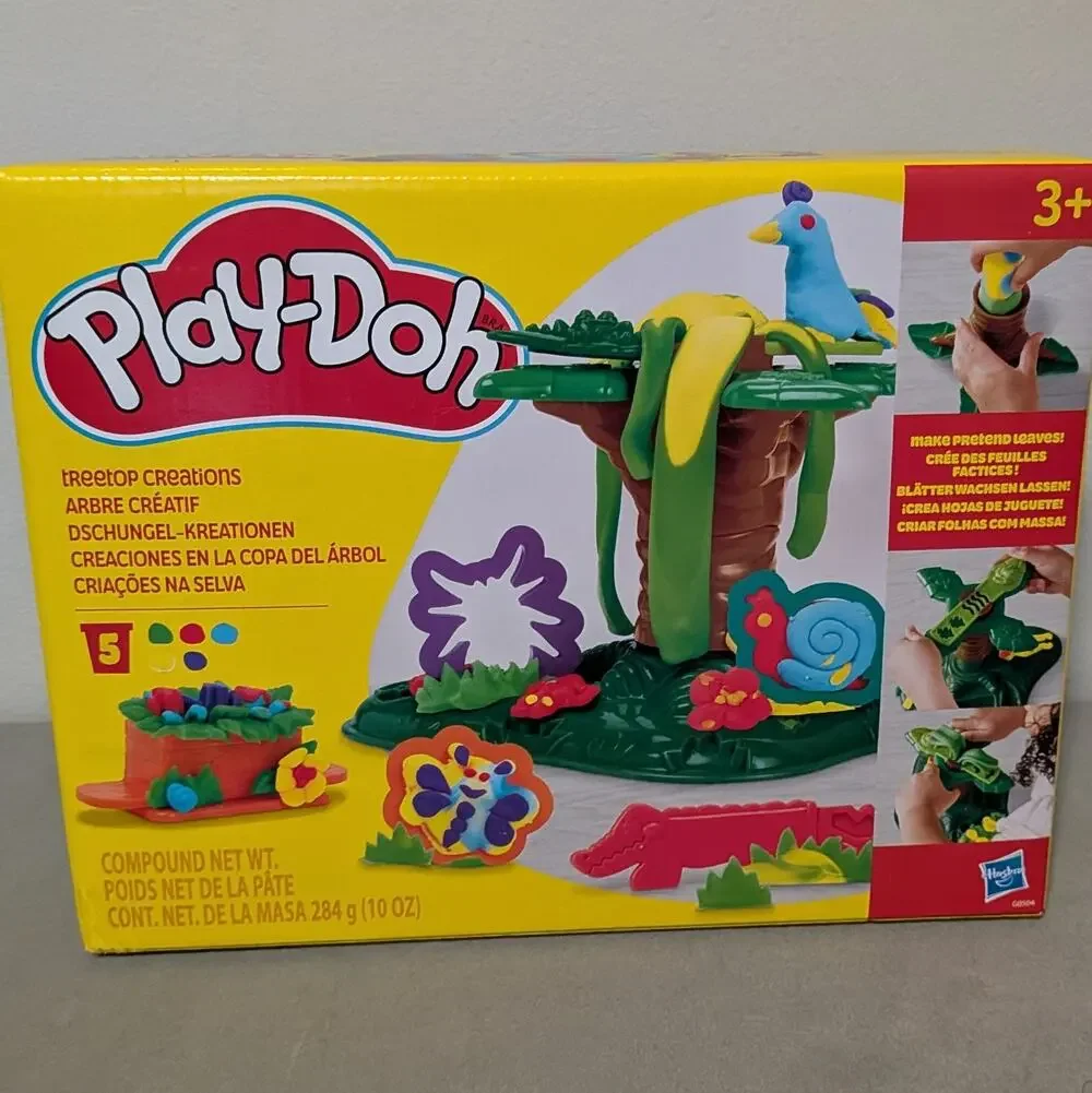 NEW Play-Doh Treetop Creations 16 Pc Playset Jungle Preschool Toy Sealed Box 3+